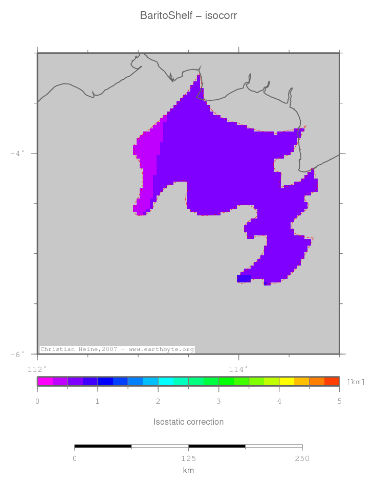 Barito Shelf location map