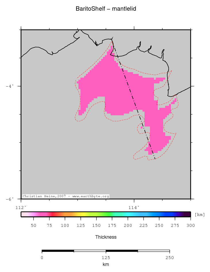 Barito Shelf location map