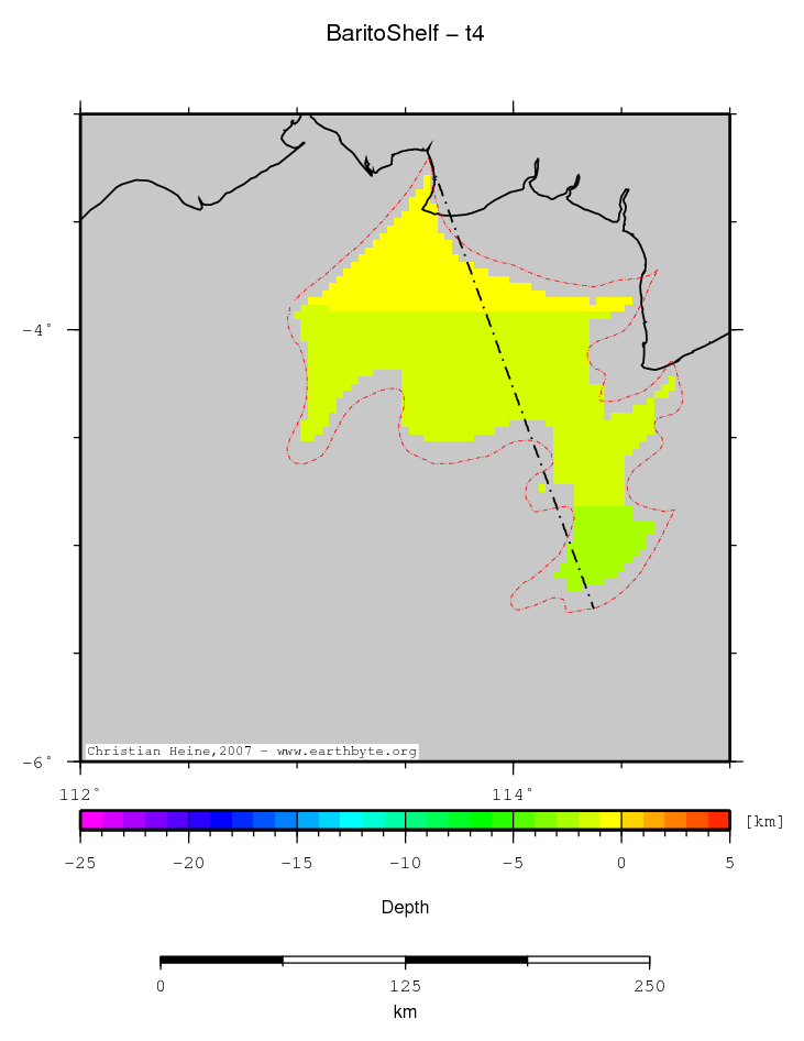 Barito Shelf location map