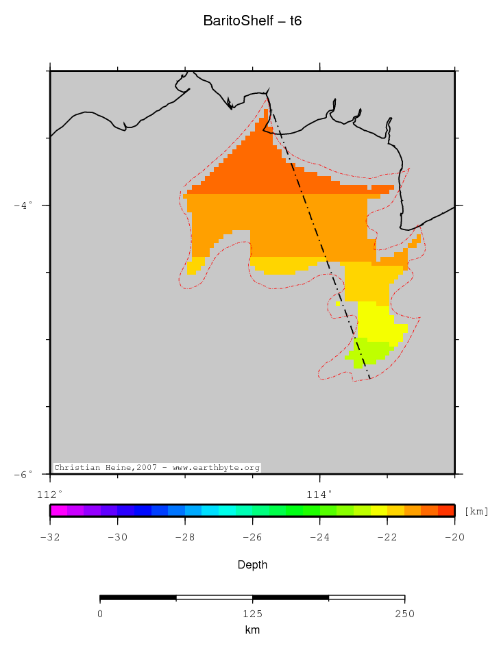 Barito Shelf location map