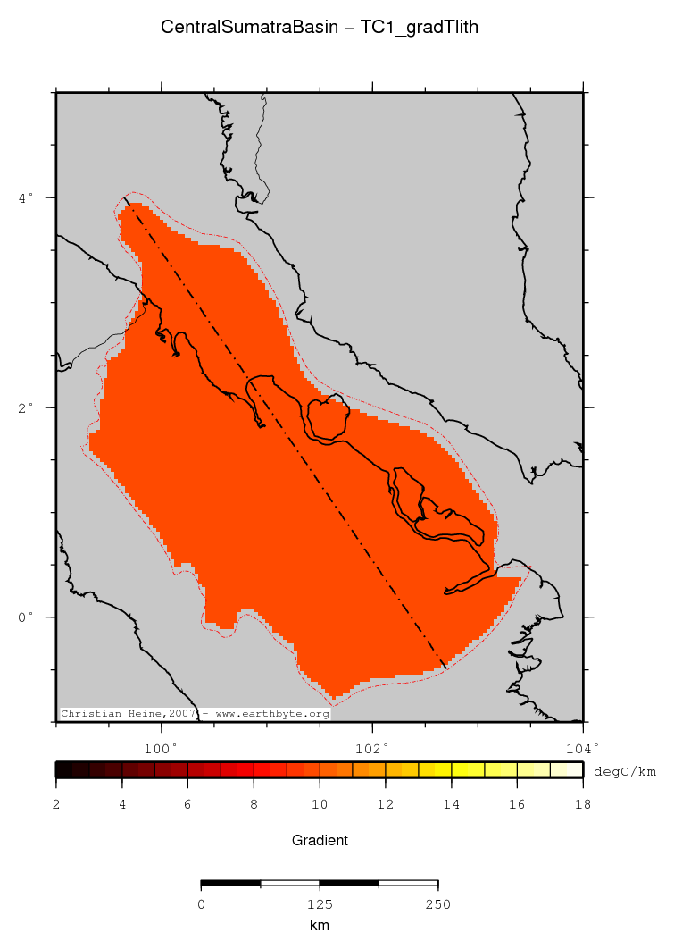 Central Sumatra Basin location map