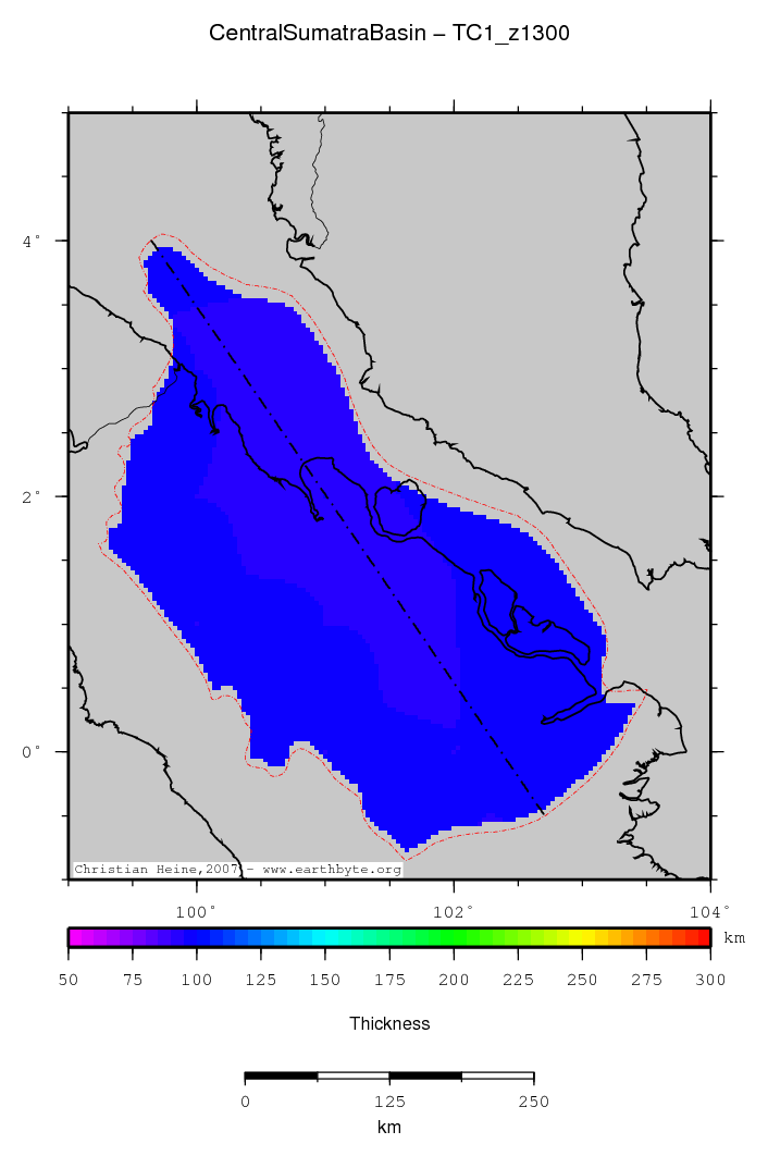 Central Sumatra Basin location map