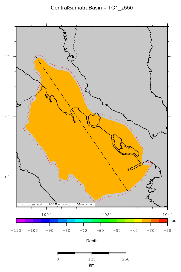 Central Sumatra Basin location map