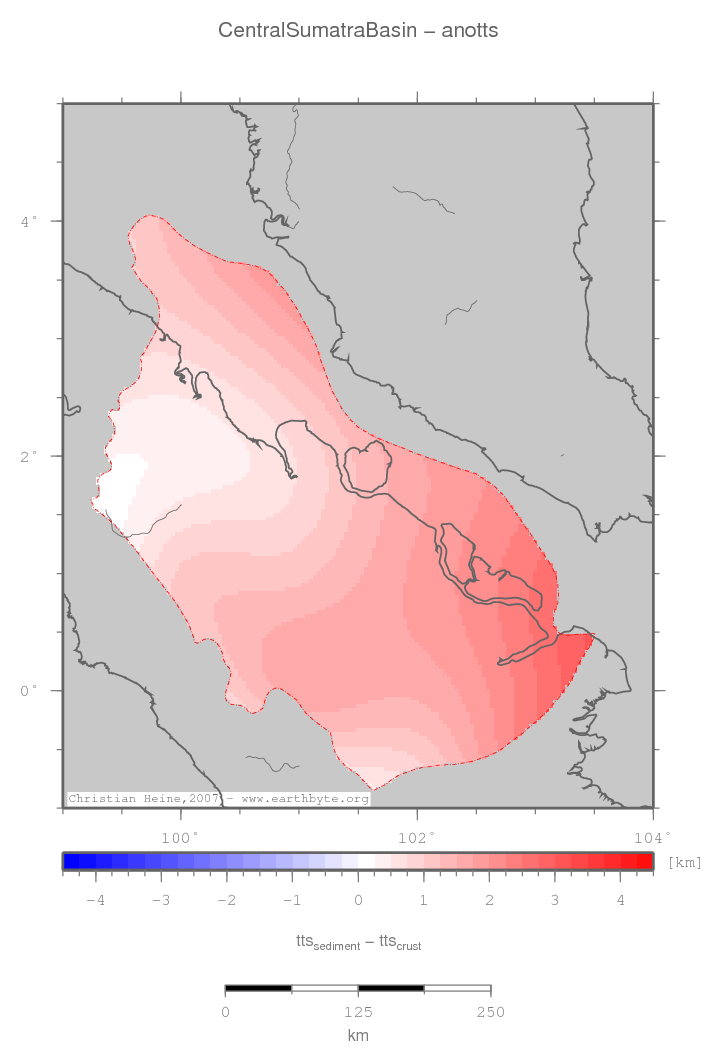 Central Sumatra Basin location map