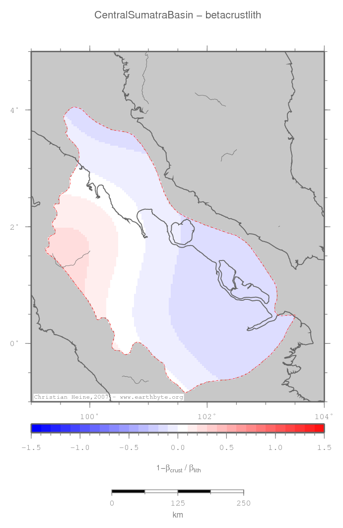 Central Sumatra Basin location map