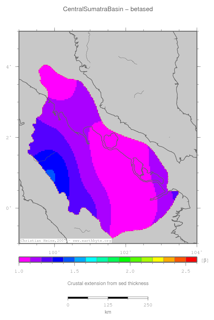 Central Sumatra Basin location map