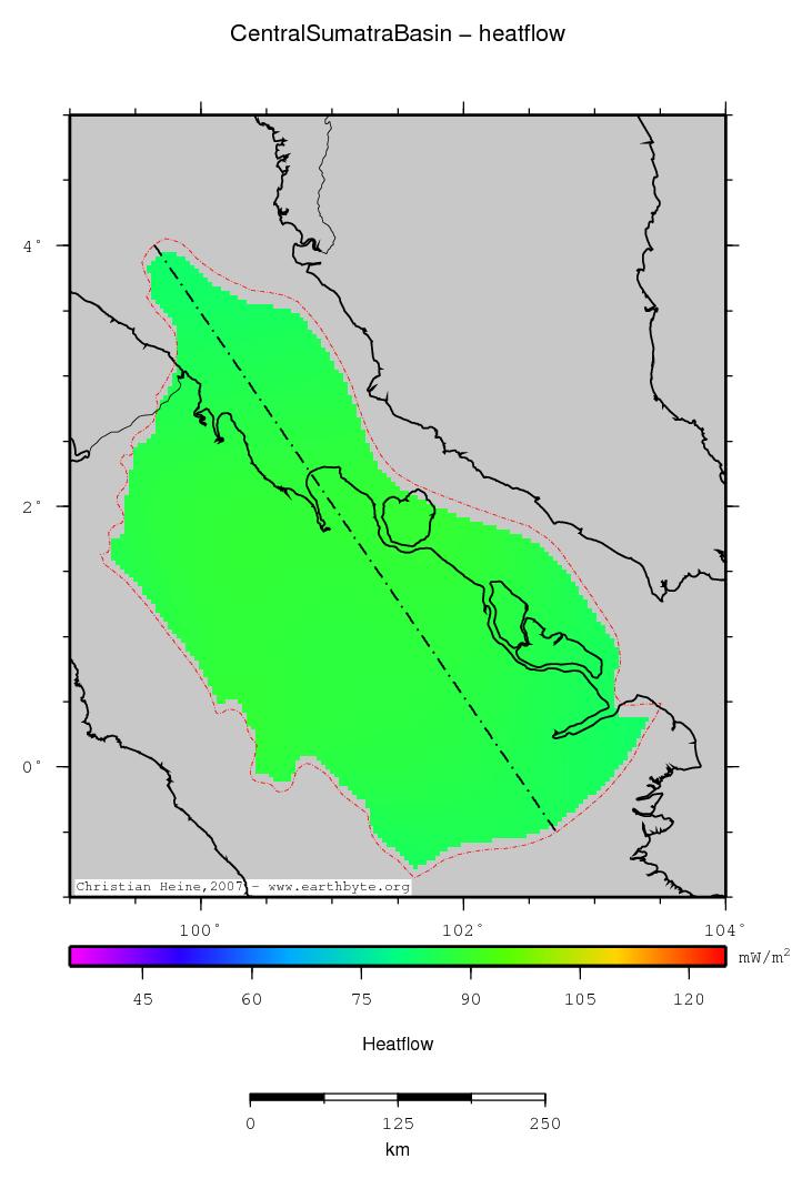 Central Sumatra Basin location map