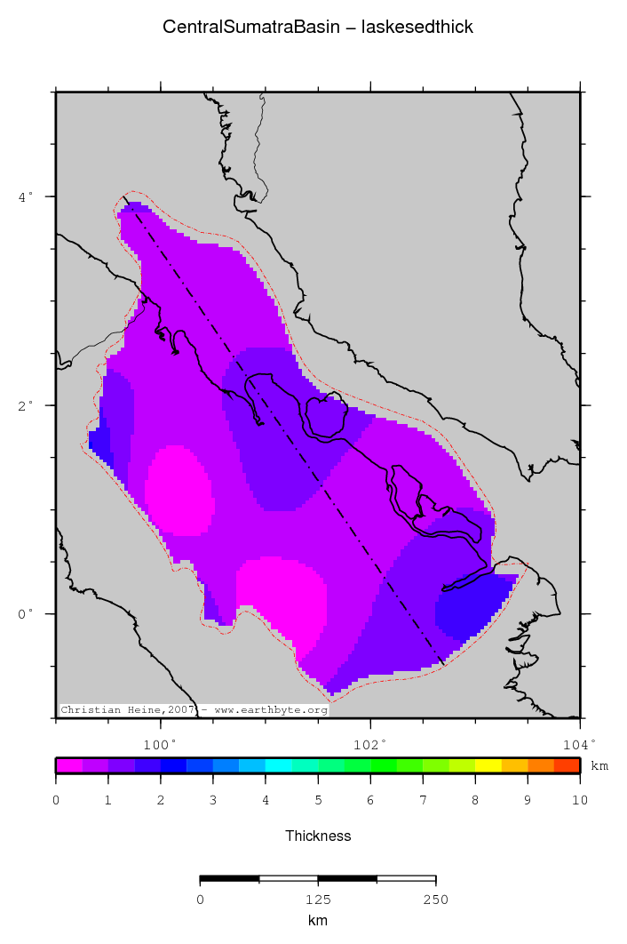 Central Sumatra Basin location map