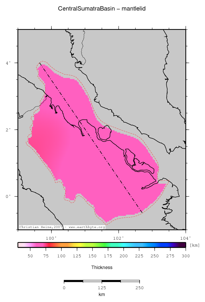 Central Sumatra Basin location map
