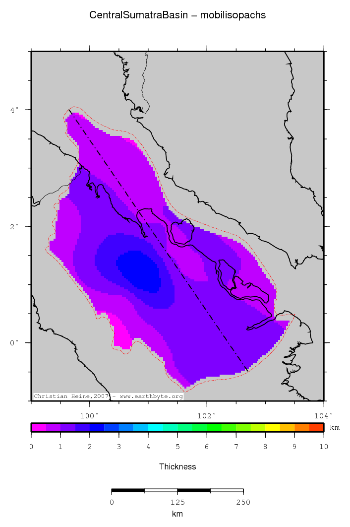 Central Sumatra Basin location map