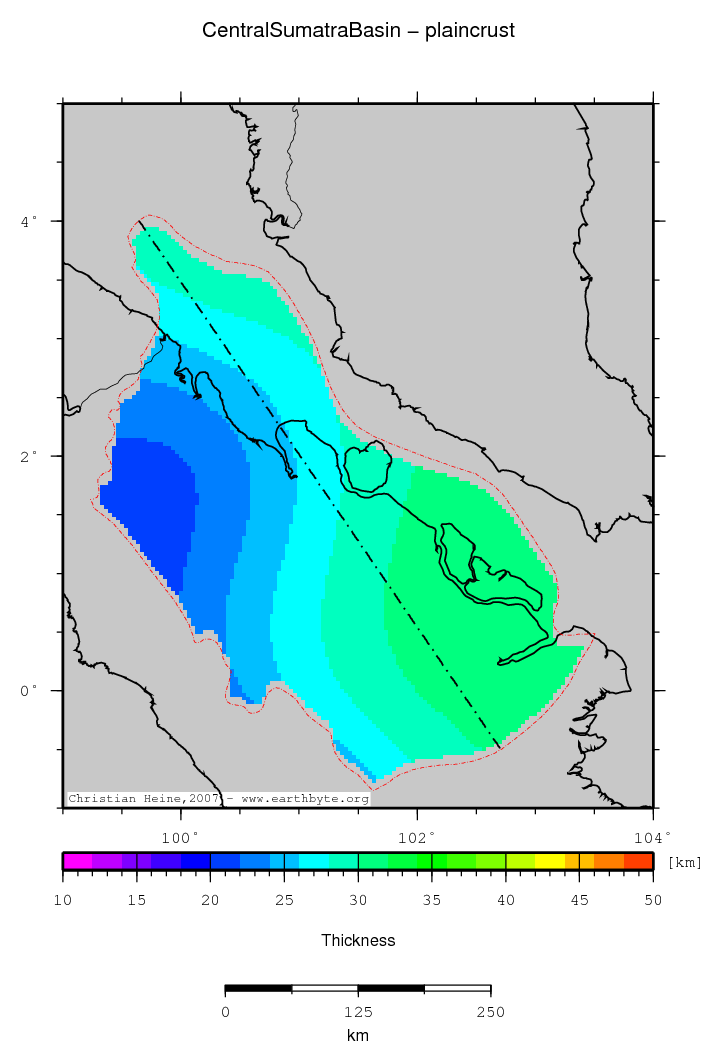 Central Sumatra Basin location map