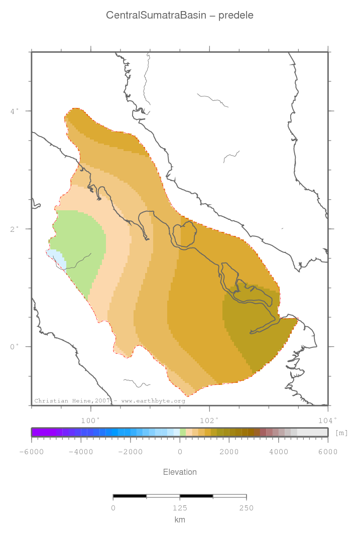 Central Sumatra Basin location map