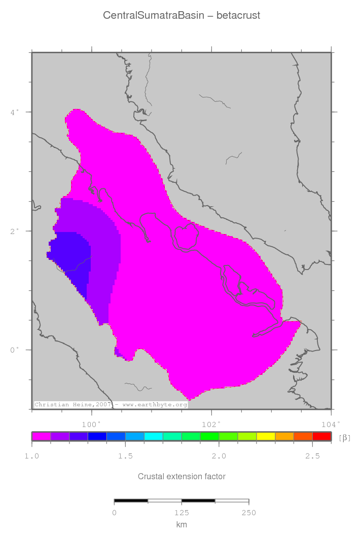 Central Sumatra Basin location map