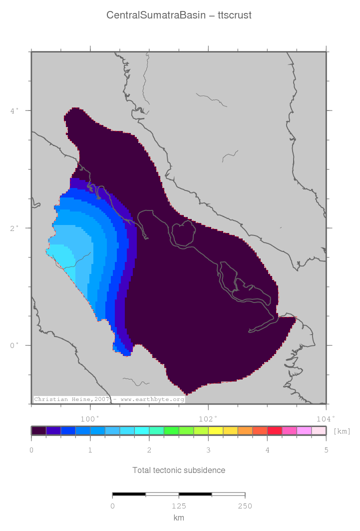 Central Sumatra Basin location map