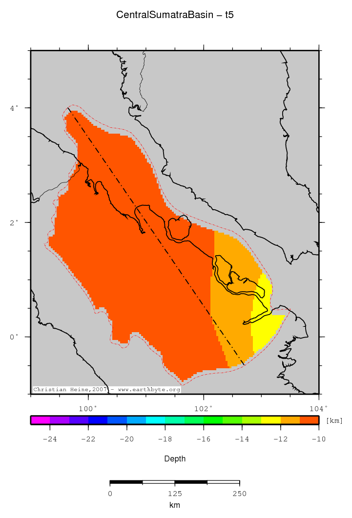 Central Sumatra Basin location map