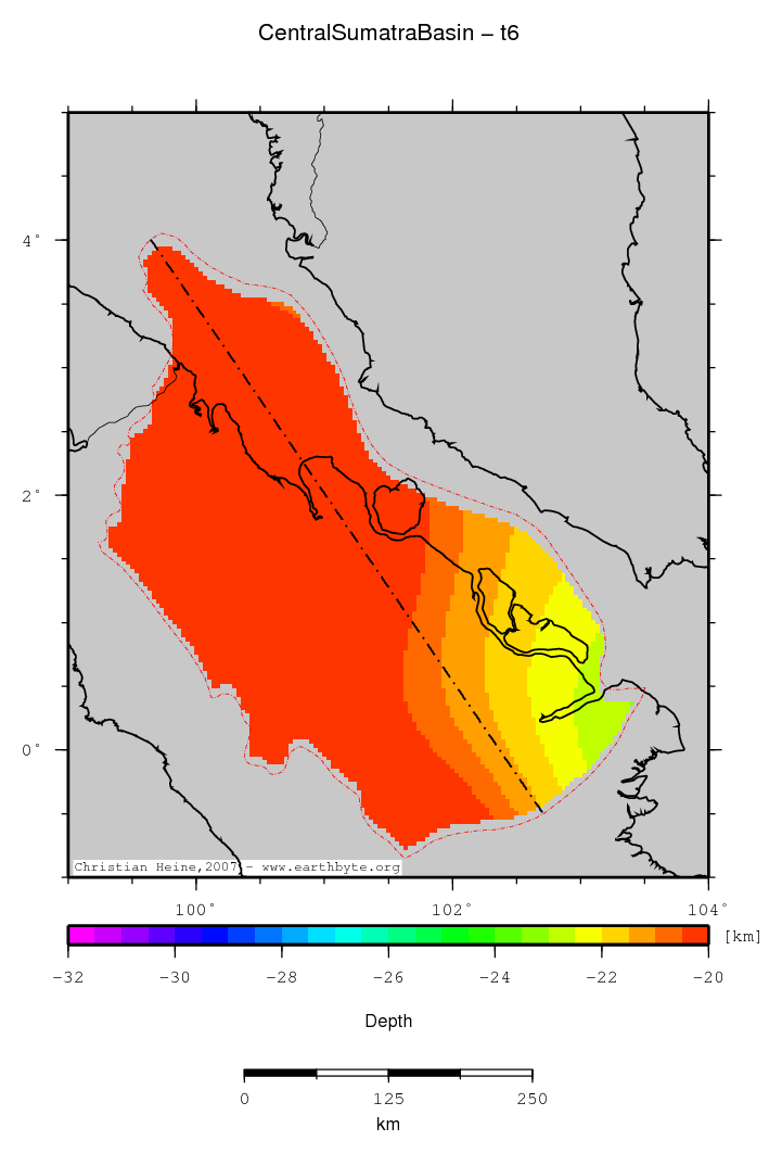 Central Sumatra Basin location map