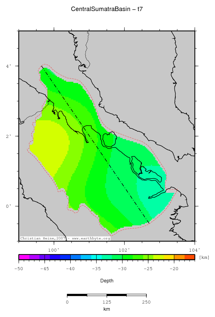 Central Sumatra Basin location map