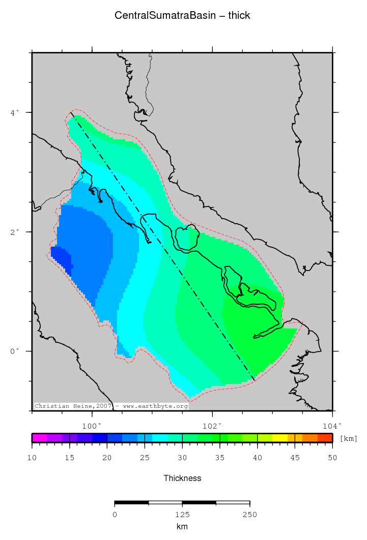 Central Sumatra Basin location map