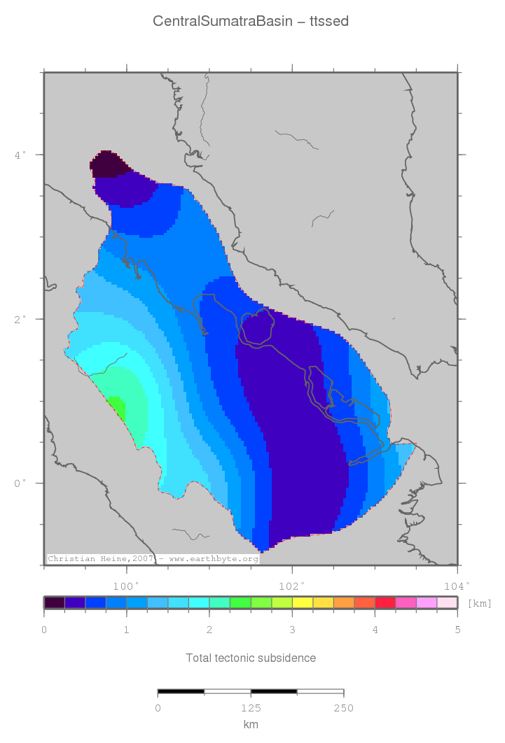 Central Sumatra Basin location map