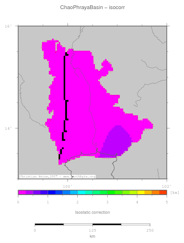 Chao Phraya Basin location map