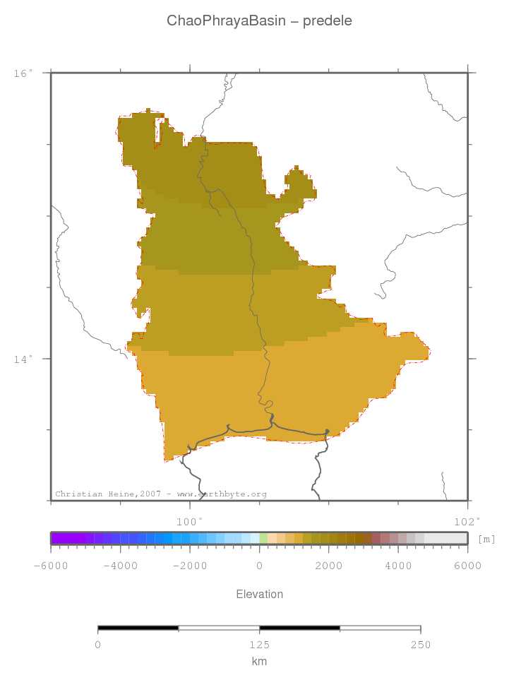 Chao Phraya Basin location map