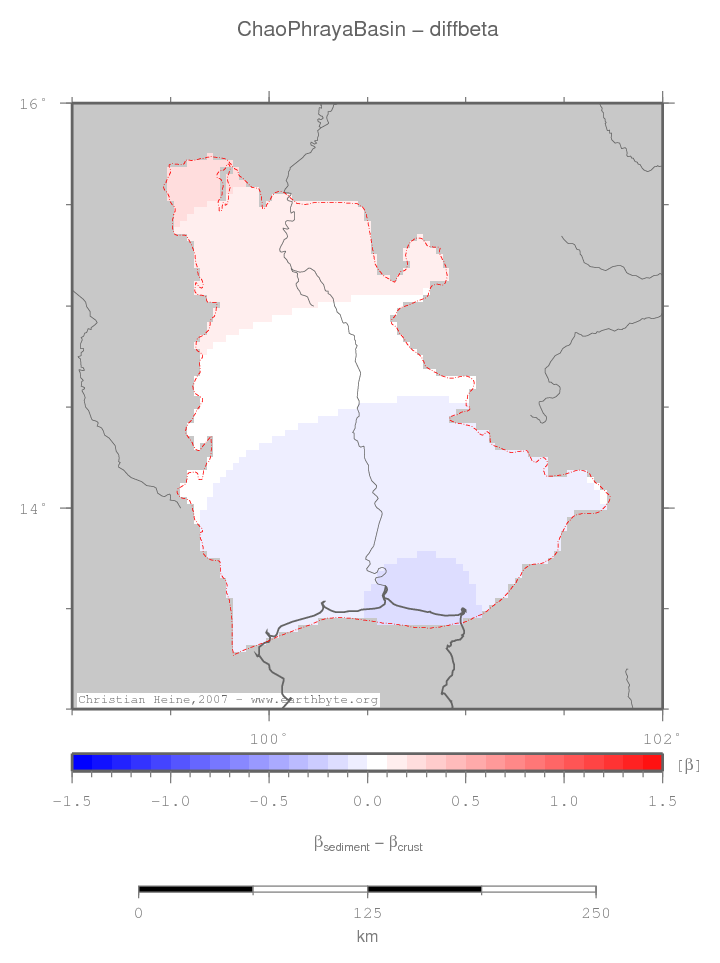 Chao Phraya Basin location map