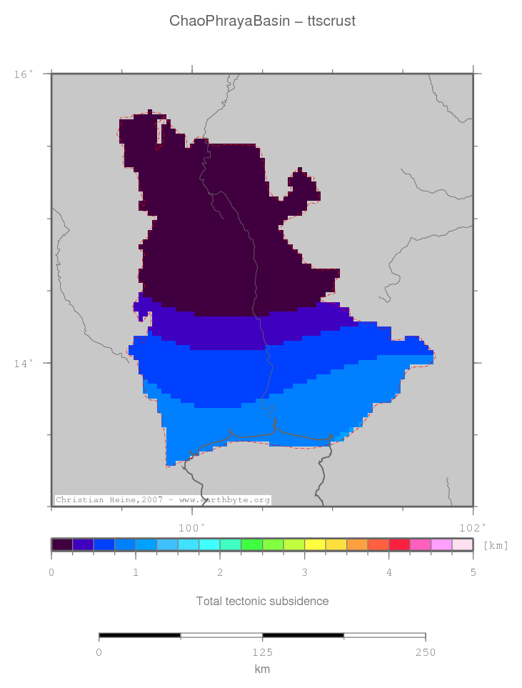 Chao Phraya Basin location map