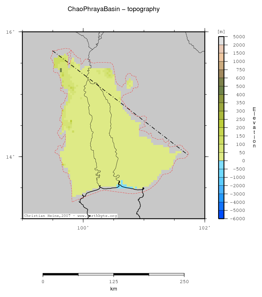 Chao Phraya Basin location map