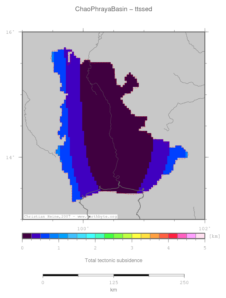 Chao Phraya Basin location map