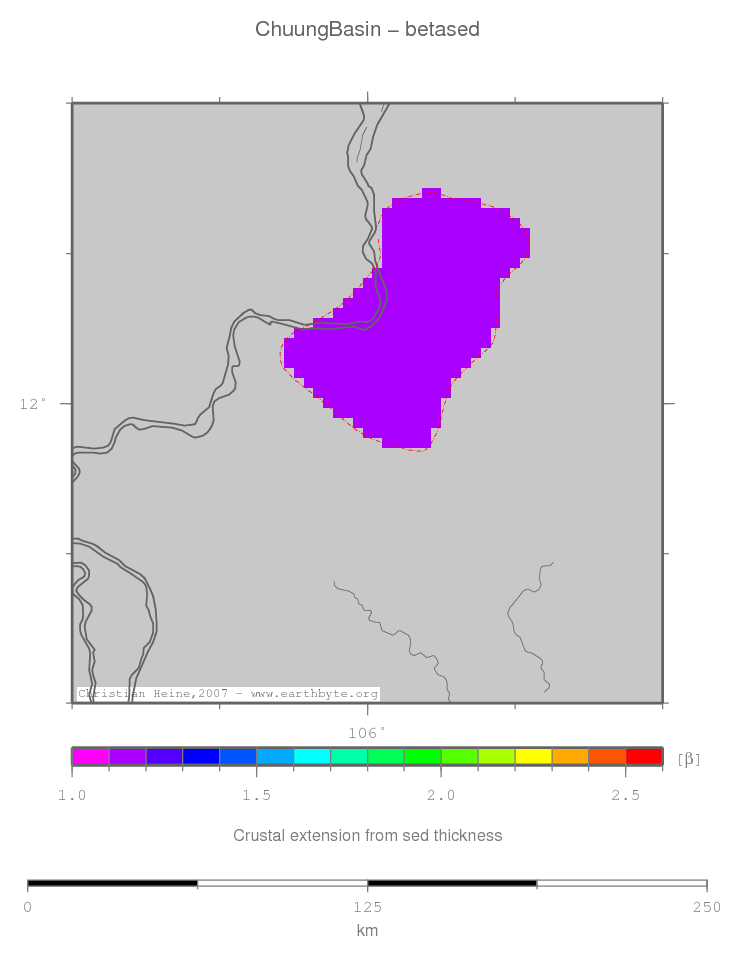 Chuung Basin location map