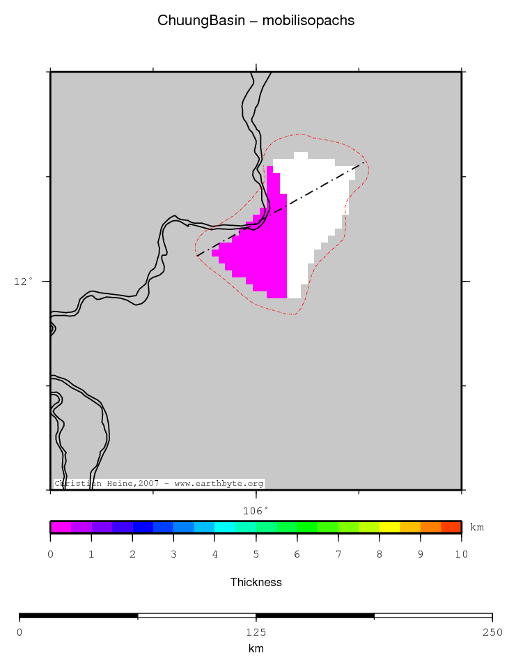 Chuung Basin location map