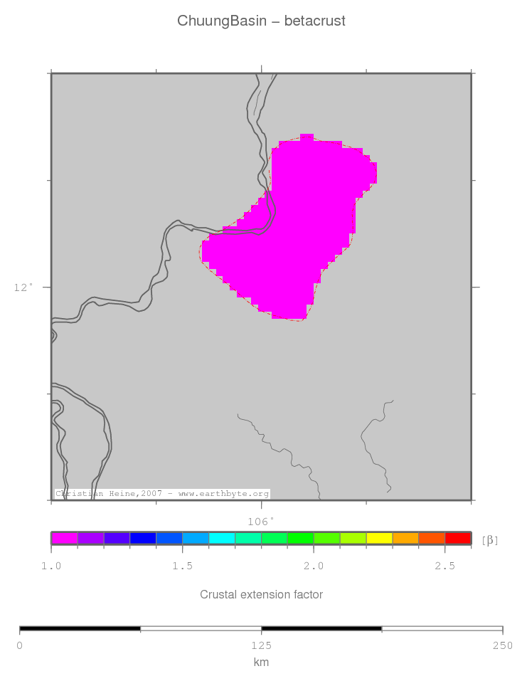 Chuung Basin location map