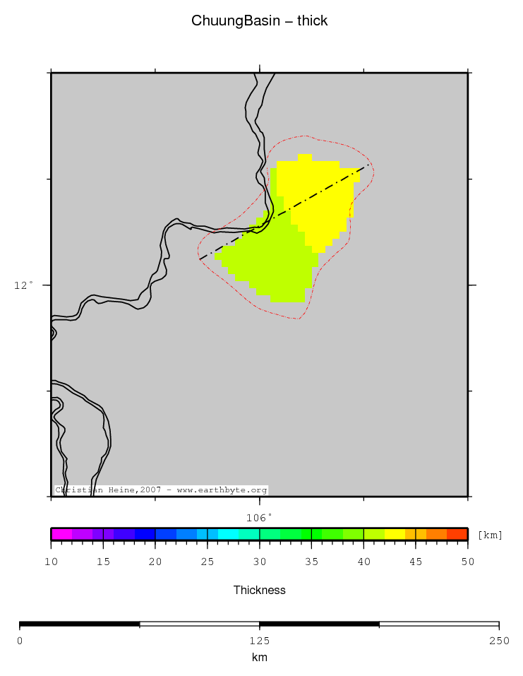 Chuung Basin location map