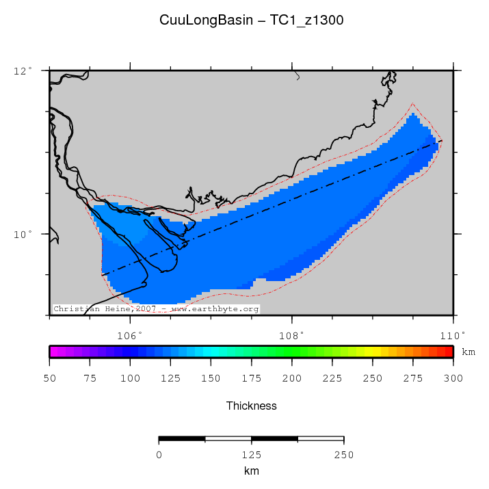 Cuu Long Basin location map