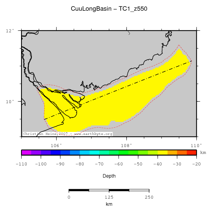 Cuu Long Basin location map