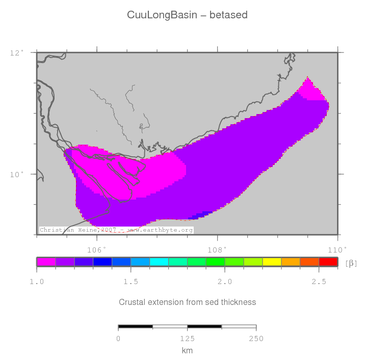 Cuu Long Basin location map