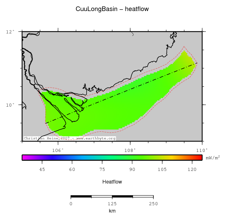 Cuu Long Basin location map