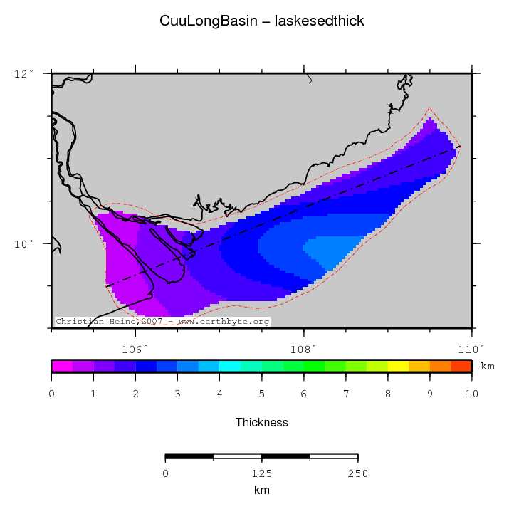 Cuu Long Basin location map