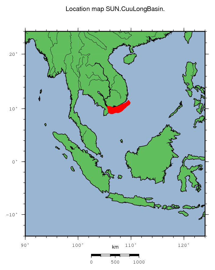 Cuu Long Basin location map