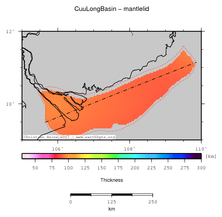 Cuu Long Basin location map