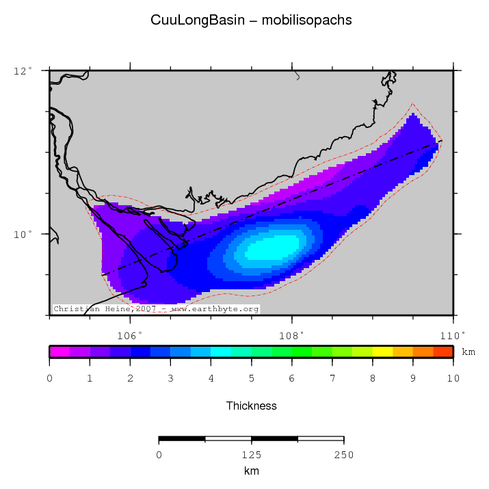 Cuu Long Basin location map