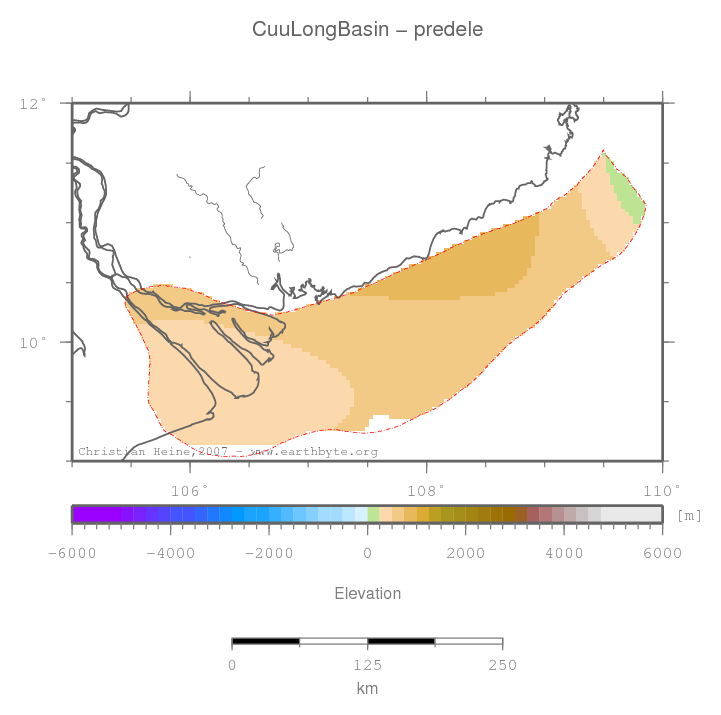 Cuu Long Basin location map