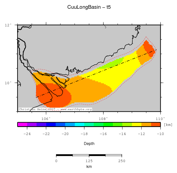 Cuu Long Basin location map