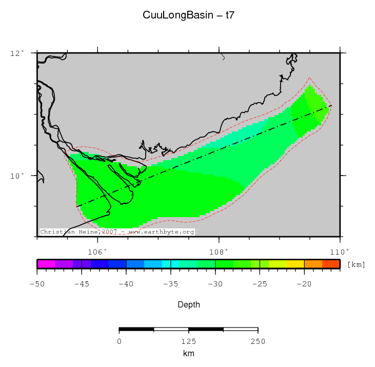 Cuu Long Basin location map