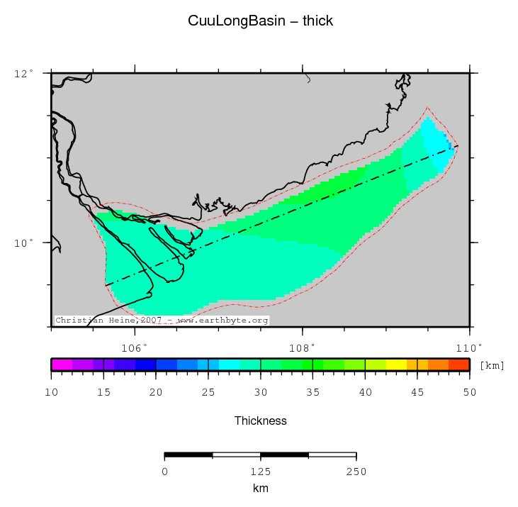 Cuu Long Basin location map