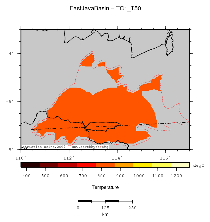 East Java Basin location map