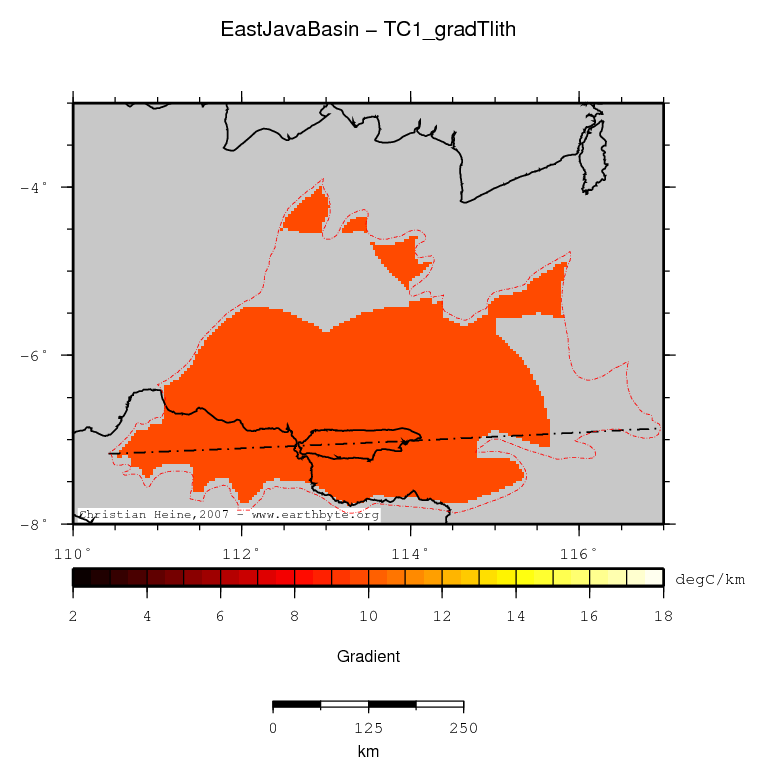 East Java Basin location map