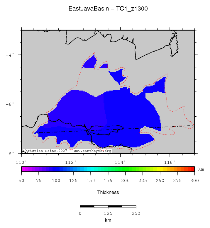 East Java Basin location map