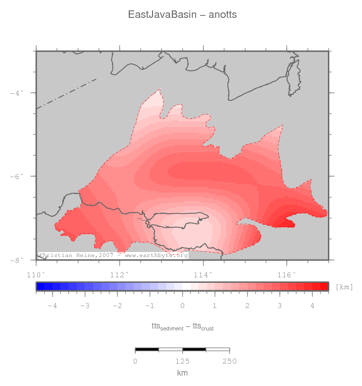 East Java Basin location map