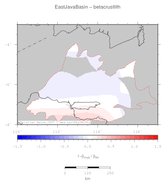 East Java Basin location map